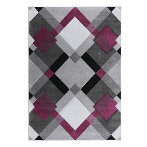 Šedo-fialový koberec Flair Rugs Nimbus Purple, 160 x 230 cm