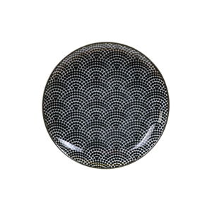 Černo-bílý talíř Tokyo Design Studio Nippon Dots, ø 16 cm