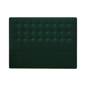 Lahvově zelené čelo postele se sametovým potahem Windsor & Co Sofas Athena, 160 x 120 cm