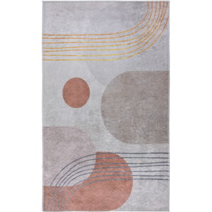 Pratelný koberec v oranžovo-krémové barvě 50x80 cm – Vitaus