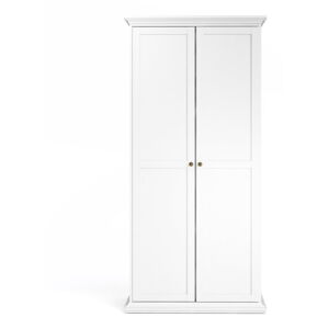 Bílá šatní skříň Tvilum Paris, 96 x 200,6 cm