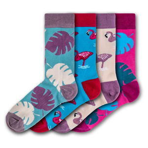 Sada 4 párů barevných ponožek Funky Steps Exotic, velikost 35 - 39