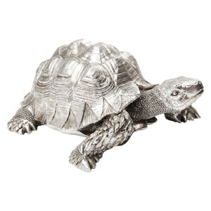 Dekorativní soška ve stříbrné barvě Kare Design Turtle