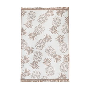 Béžovo-bílý oboustranný koberec Pineapple, 140 x 215 cm