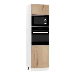 Vysoká kuchyňská skříň na vestavnou troubu a mikrovlnku (šířka 60 cm) Nico – STOLKAR