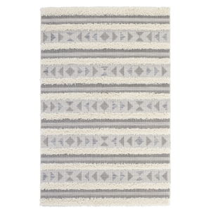 Šedý koberec Mint Rugs Handira Tribal Stripes, 115 x 170 cm