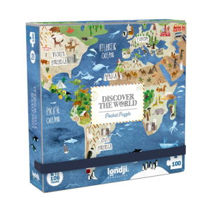 Kapesní puzzle kolem světa Londji, 100 dílků