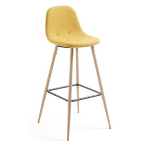 Hořčicově žlutá barová židle La Forma Nilson