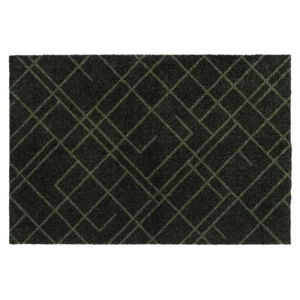 Tmavě zelená rohožka tica copenhagen Lines, 60 x 90 cm