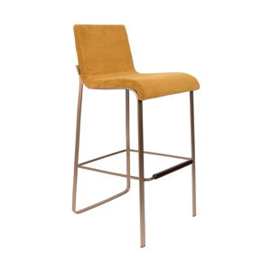 Žlutá barová židle Dutchbone Fiore, výška 100 cm