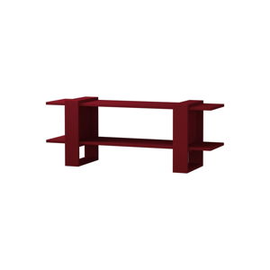 Tmavě červený TV stolek Homitis Certo