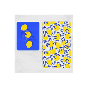 Žluto-modré koupelnové předložky v sadě 2 ks – Oyo Concept