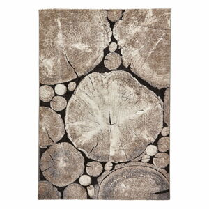 Hnědý koberec Think Rugs Woodland, 120 x 170 cm