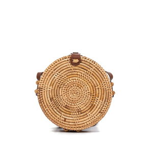 Dámská kabelka s koženým popruhem Nina Beratti Loane Natural