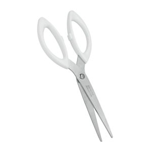 Bílé nůžky z nerezové oceli Metaltex Scissor, délka 17 cm