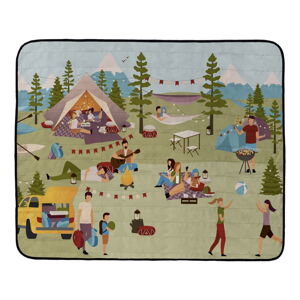 Pikniková deka Butter Kings Lets Go Camping, 145 x 180 cm