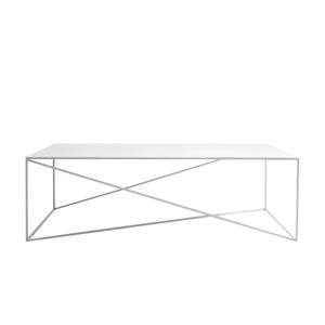 Bílý konferenční stolek Custom Form Memo, šířka 140 cm