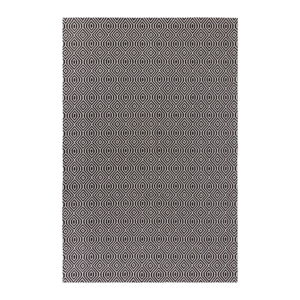 Černý bavlněný koberec Flair Rugs Pappel, 114 x 170 cm