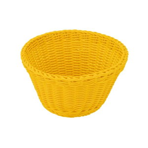 Žlutý stolní košík Saleen, ø 18 cm