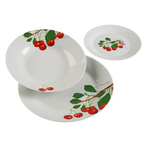 18dílný set talířů z porcelánu Versa Cherry