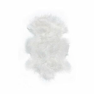 Bílá kožešina z tibetské ovce loomi.design, 60 x 90 cm