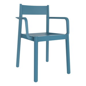 Sada 4 modrých zahradních židlí s područkami Resol Danna