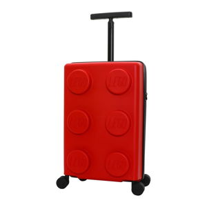 Červený dětský kufr na kolečkách LEGO® Signature 20