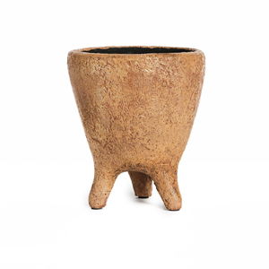 Hnědá keramická váza Simla Heritage, výška 17 cm