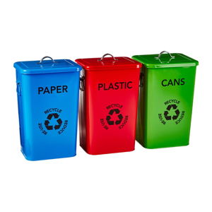 Sada 3 košů na recyklování Premier Housewares Recycle Bins