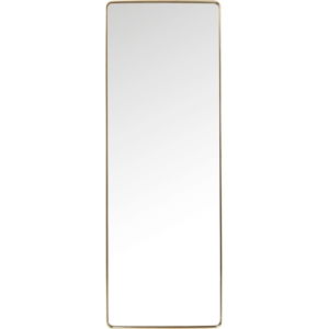 Zrcadlo s rámem v mosazné barvě Kare Design Rectangular, 200 x 70 cm