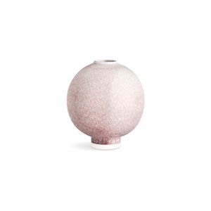 Světle růžová porcelánová váza Kähler Design Unico, výška 17 cm