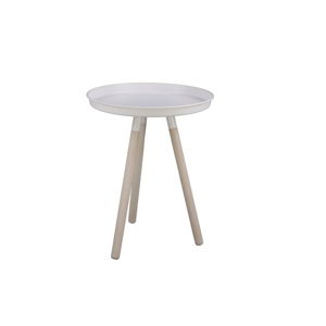 Bílý odkládací stolek Nørdifra Sticks, výška 52,5 cm