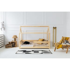 Domečková dětská postel z borovicového dřeva v přírodní barvě 90x180 cm Mila MBW – Adeko