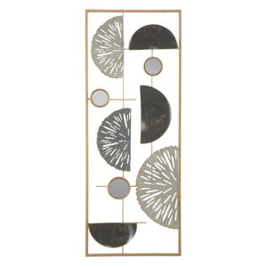 Nástěnná kovová dekorace Mauro Ferretti Geometric, 28,5 x 74 cm
