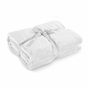 Bílá deka z mikrovlákna DecoKing Henry, 70 x 150 cm
