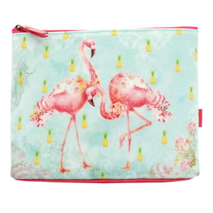 Taštička na zip Tropical Flamingos