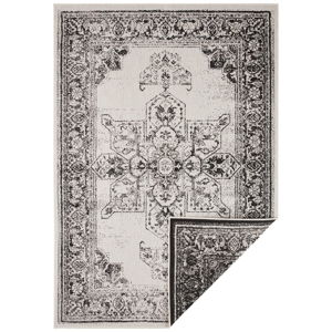 Černo-krémový venkovní koberec NORTHRUGS Borbon, 200 x 290 cm