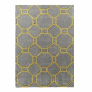 Žluto-šedý koberec Think Rugs Tile, 150 x 230 cm