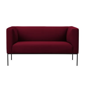 Červená sametová dvoumístná pohovka Windsor & Co Sofas Neptune