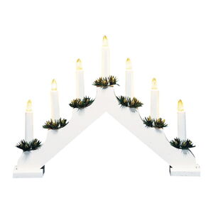 Bílá světelná dekorace s vánočním motivem Ola – Markslöjd
