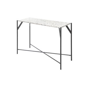 Konzolový stolek s deskou z materiálu teraco RGE Terrazzo Cosmos, 35 x 100 cm