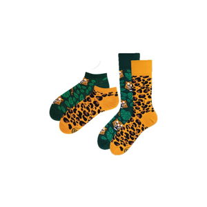 Sada 2 párů klasických a kotníkových ponožek Many Mornings El Leopardo, vel. 39-42