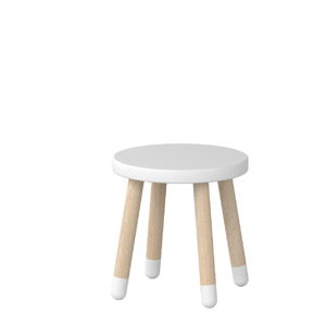 Bílá dětská stolička Flexa Play, ø 30 cm