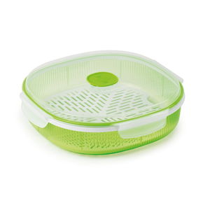 Zelená sada na napařování potravin v mikrovlnce Snips Dish Steamer, 2 l