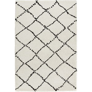 Černobílý koberec Mint Rugs Allure Ronno Black White, 80 x 150 cm