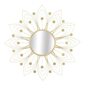 Nástěnné zrcadlo ve zlaté barvě Mauro Ferretti Glam, ⌀ 80 cm