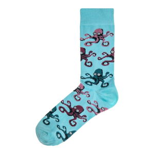 Dámské světle modré ponožky Funky Steps Octopus, velikost 35 - 39