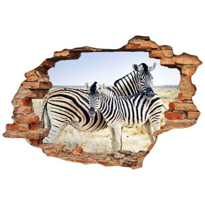 Samolepka Ambiance Landscape Zebra Mother, 60 x 90 cm