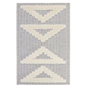 Šedý koberec Mint Rugs Handira Triangles, 170 x 115 cm