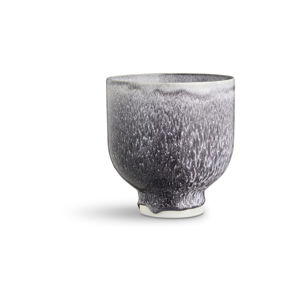Tmavě šedý porcelánový květináč Kähler Design Unico, ⌀ 12 cm